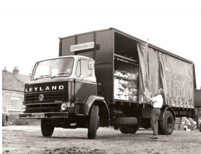 Alan Rayner, new Leyland Boxer Lorry, Colnbrook Farm (photo Debbie Gibbs)
