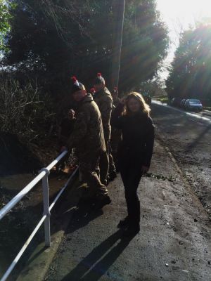 army at berkyn manor Floods February 2014
