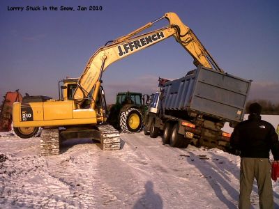 Lorry Stuck in the Snow, January 2010
